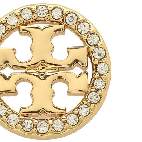 トリーバーチ ピアス アクセサリー TORY BURCH 53422 783 CRYSTAL LOGO CIRCLE STUD レディース TORY GOLD / CRYSTAL 詳細画像