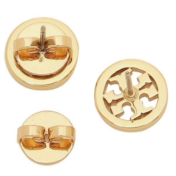 トリーバーチ ピアス アクセサリー TORY BURCH 53422 783 CRYSTAL LOGO CIRCLE STUD レディース TORY GOLD / CRYSTAL 詳細画像