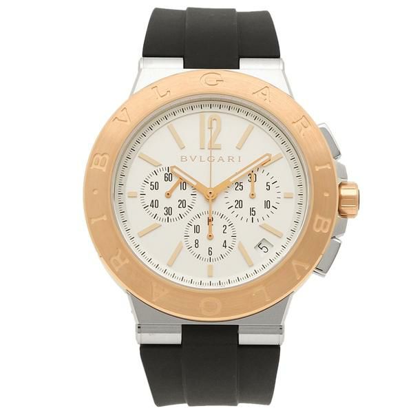 ブルガリ 時計 BVLGARI DG41WSPGVDCH ディアゴノ 自動巻き 41MM メンズ腕時計 ウォッチ ブラック/ホワイト  【お取り寄せ商品】