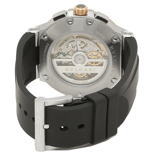 ブルガリ 時計 BVLGARI DG41WSPGVDCH ディアゴノ 自動巻き 41MM メンズ腕時計 ウォッチ ブラック/ホワイト  【お取り寄せ商品】 詳細画像