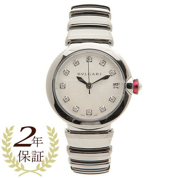 ブルガリ 時計 BVLGARI LU33WSSD/11 ルチア 33MM レディース腕時計ウォッチ ホワイト  【お取り寄せ商品】