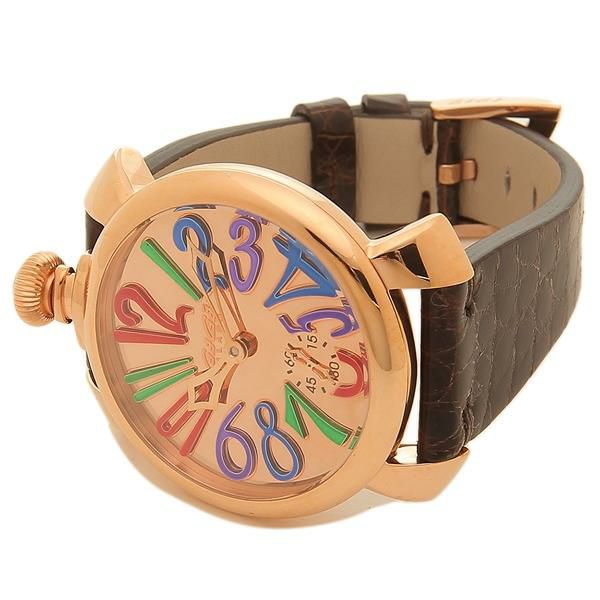 ガガミラノ 時計 GAGA MILANO 5211MIR02ーBRW MANUALE マヌアーレ 48MM 自動巻き メンズ腕時計 ウォッチ ブラウン 詳細画像