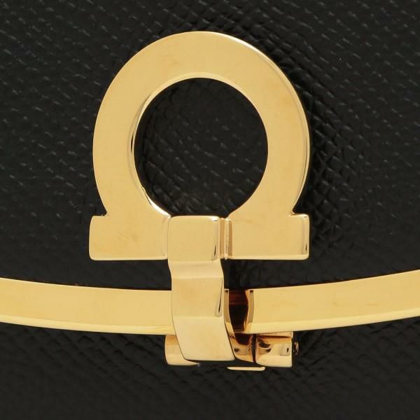サルヴァトーレフェラガモ キーケース ガンチーノクリップ ブラック レディース Salvatore Ferragamo 22D151 0683320 詳細画像