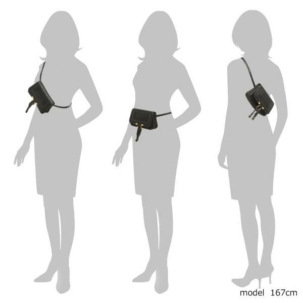 クロエ バッグ CHLOE CHC19AS179161 001 MARCIE BELT BAG マーシー ベルトバッグ レディース ボディバッグ・ウエストポーチ 無地 BLACK 黒 詳細画像