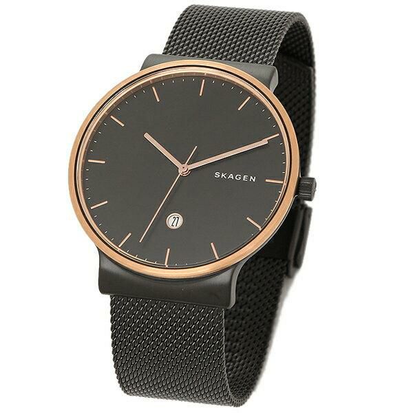 スカーゲン 時計 メンズ アンカー 40mm メッシュベルト クォーツ SKAGEN 詳細画像