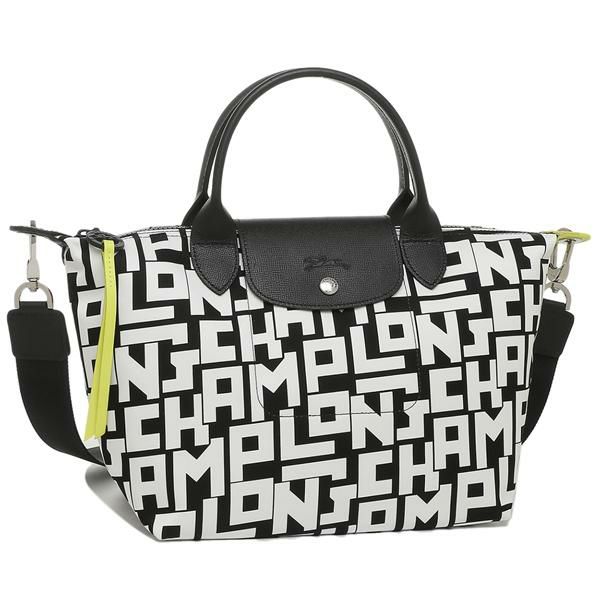 ロンシャン バッグ LONGCHAMP 1512 412 067 LE PLIAGE LGP ル プリアージュ レディース トートバッグ 無地 BLACK/WHITE ホワイト