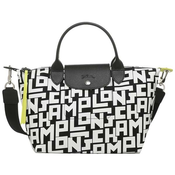 ロンシャン バッグ LONGCHAMP 1512 412 067 LE PLIAGE LGP ル プリアージュ レディース トートバッグ 無地 BLACK/WHITE 詳細画像