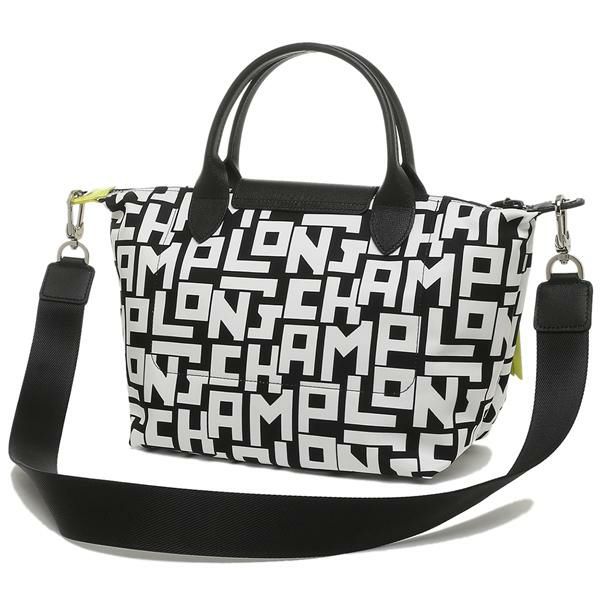 ロンシャン バッグ LONGCHAMP 1512 412 067 LE PLIAGE LGP ル プリアージュ レディース トートバッグ 無地 BLACK/WHITE 詳細画像