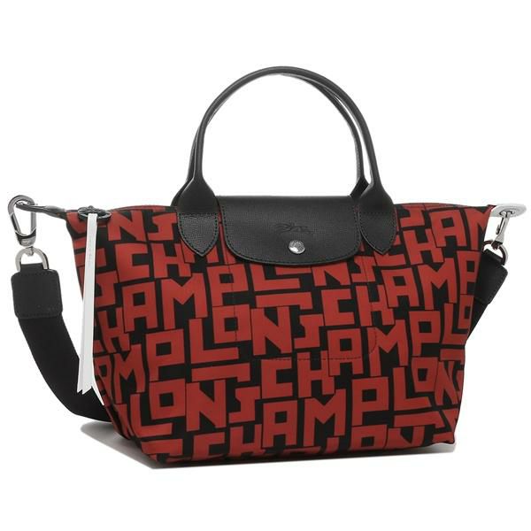 ロンシャン バッグ LONGCHAMP 1512 412 C09 LE PLIAGE LGP ル プリアージュ レディース トートバッグ 無地 BLACK/BRICK 赤