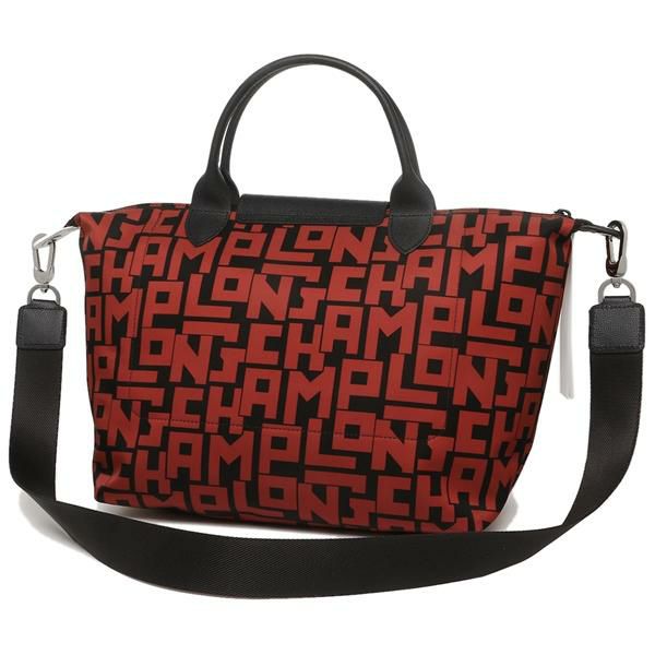 ロンシャン バッグ LONGCHAMP 1515 412 C09 LE PLIAGE LGP ル プリアージュ レディース ハンドバッグ ショルダーバッグ 無地 BLACK/BRICK 赤 A4対応 詳細画像