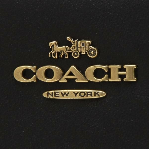 コーチ 財布 COACH 73739 B4OOH スリムアコーディオン ジップ カラーブロック コーテッド キャンバス シグネチャー レディース 長財布 タン ブラック 詳細画像