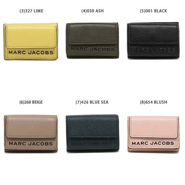 マークジェイコブス 二つ折り財布 テクスチャードボックス ミニ財布 レディース MARC JACOBS M0015111 詳細画像