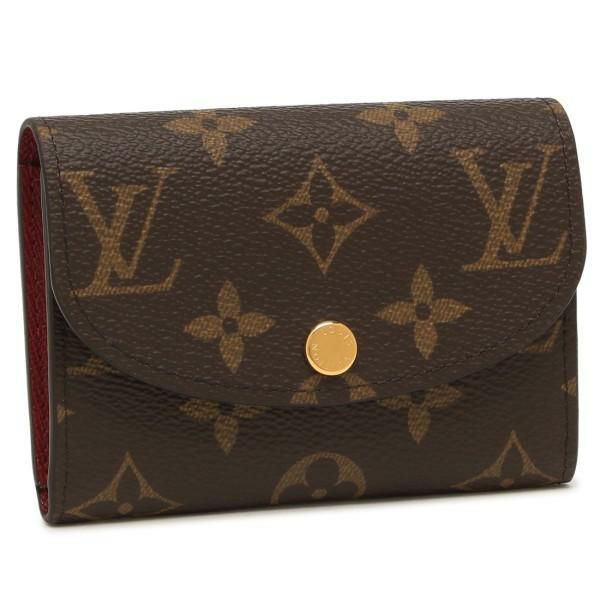 ルイヴィトン コインケース LOUIS VUITTON M41939 モノグラム ポルトモネロザリ レディース 小銭入れ 無地 フューシャ 茶色