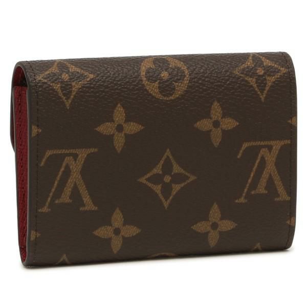 ルイヴィトン コインケース LOUIS VUITTON M41939 モノグラム ポルトモネロザリ レディース 小銭入れ 無地 フューシャ 茶色 詳細画像