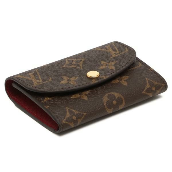 ルイヴィトン コインケース LOUIS VUITTON M41939 モノグラム ポルトモネロザリ レディース 小銭入れ 無地 フューシャ 茶色 詳細画像