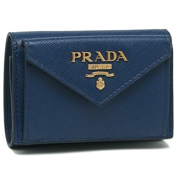 プラダ 三つ折り財布 サフィアーノ ミニ財布 レディース PRADA