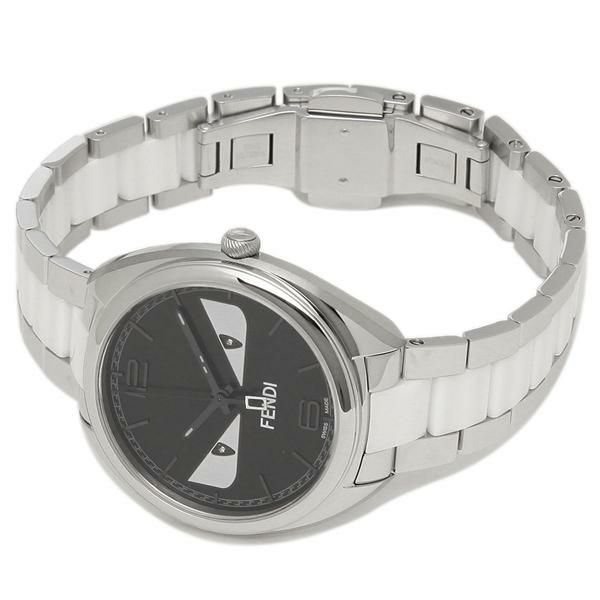 フェンディ 時計 FENDI F216031104D1 MOMENTO BUGS モメント バグズ クォーツ レディース メンズ 腕時計ウォッチ シルバー/ブラック 詳細画像