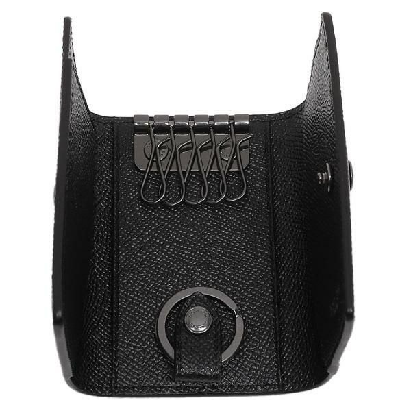 コーチ キーケース COACH F73992 QBBK ファイブ リング キー ケース 無地 ブラック 黒 詳細画像