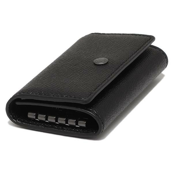 コーチ キーケース COACH F73992 QBBK ファイブ リング キー ケース 無地 ブラック 黒 詳細画像