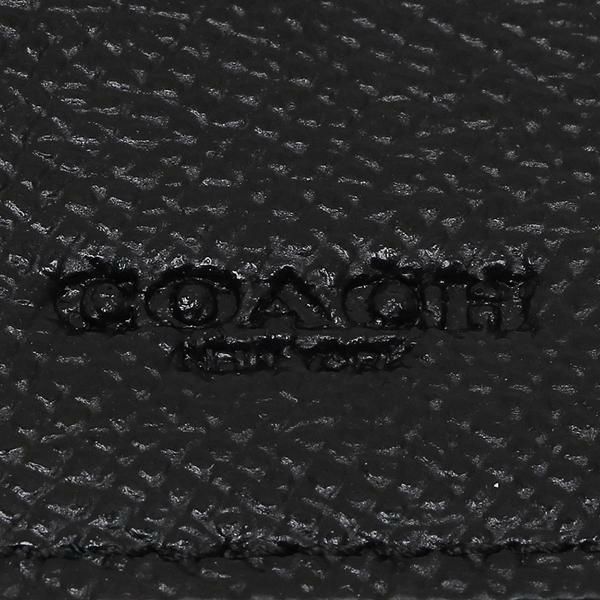 コーチ キーケース COACH F73992 QBBK ファイブ リング キー ケース 無地 ブラック 黒 詳細画像