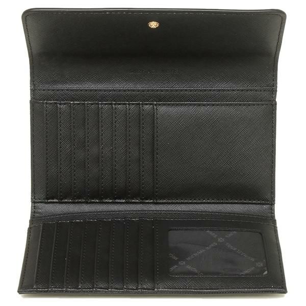 マイケルコース 財布 MICHAEL KORS 35S8GTVF7L レディース 長財布 無地 BLACK 黒 詳細画像