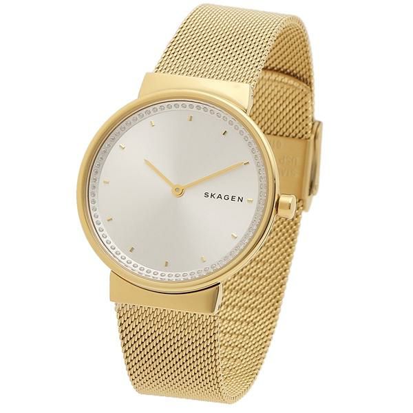 スカーゲン 時計 レディース アネリー 34MM クォーツ ホワイト ゴールド SKAGEN SKW2755 詳細画像