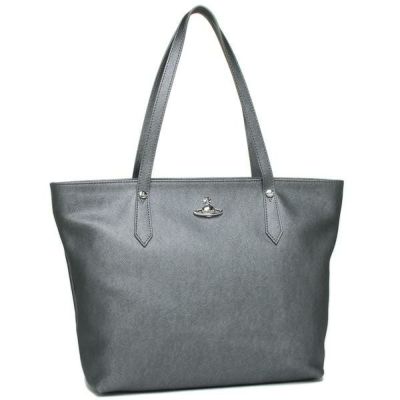 ヴィヴィアンウエストウッド バッグ VIVIENNE WESTWOOD 42050045 41214 P401 SAFFIANO SHOPPER ショッパー レディース トートバッグ 無地 ANTHRACITE A4対応