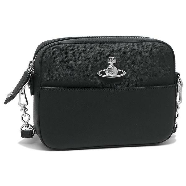 ヴィヴィアンウエストウッド バッグ VIVIENNE WESTWOOD 43030064 41214 N401 SAFFIANO CAMERA BAG カメラバッグ ミニバッグ レディース ショルダーバッグ 無地 BLACK 黒