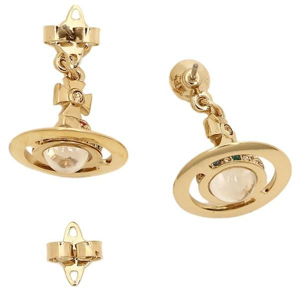 ヴィヴィアンウエストウッド ピアス アクセサリー VIVIENNE WESTWOOD 62020032 R001 プチオーブ NEW PETITE ORB レディース ゴールド 詳細画像