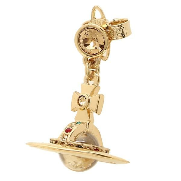 ヴィヴィアンウエストウッド ピアス アクセサリー VIVIENNE WESTWOOD 62020032 R001 プチオーブ NEW PETITE ORB レディース ゴールド 詳細画像