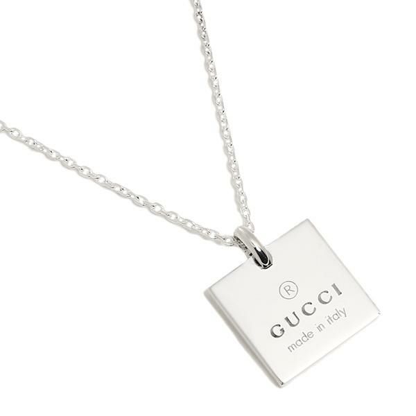 グッチ GUCCI 223869 J8400 8106 スクエアタグ ネックレス/ペンダント シルバー アクセサリー