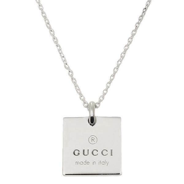 グッチ GUCCI 223869 J8400 8106 スクエアタグ ネックレス/ペンダント シルバー アクセサリー 詳細画像