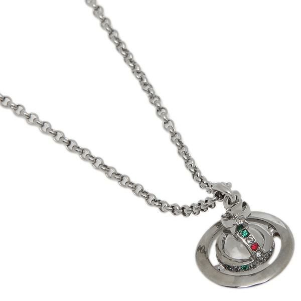 ヴィヴィアンウエストウッド ネックレス アクセサリー VIVIENNE WESTWOOD 63020098 S001 プチオーブ PETITE ORB レディース ペンダント ブラック
