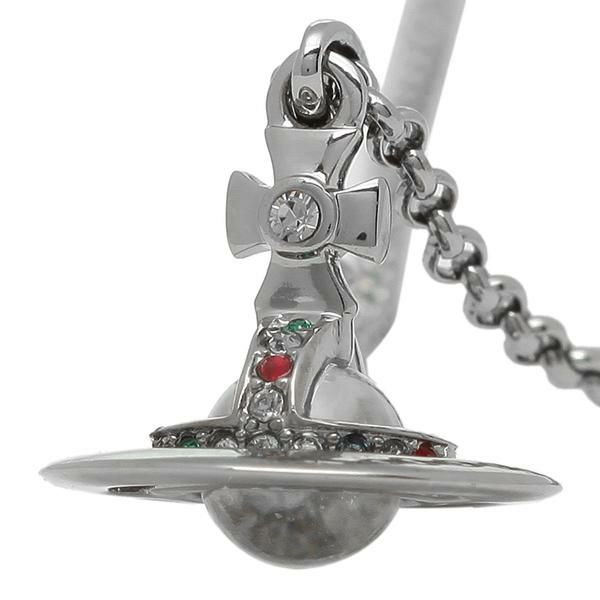 ヴィヴィアンウエストウッド ネックレス アクセサリー VIVIENNE WESTWOOD 63020098 S001 プチオーブ PETITE ORB レディース ペンダント ブラック 詳細画像