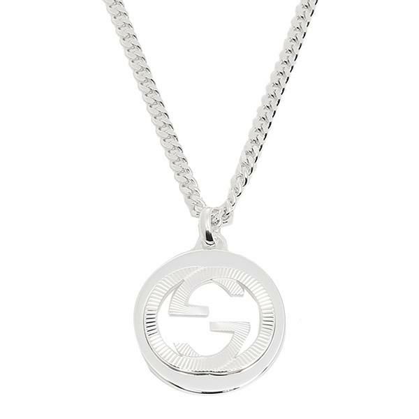 グッチ GUCCI 246490 J8400 8106 インターロッキング ギョーシェ ディテール『G』ペンダント INTERLOCKING GUILLOCHE DETAIL『G』PENDANT シルバー アクセサリー 詳細画像