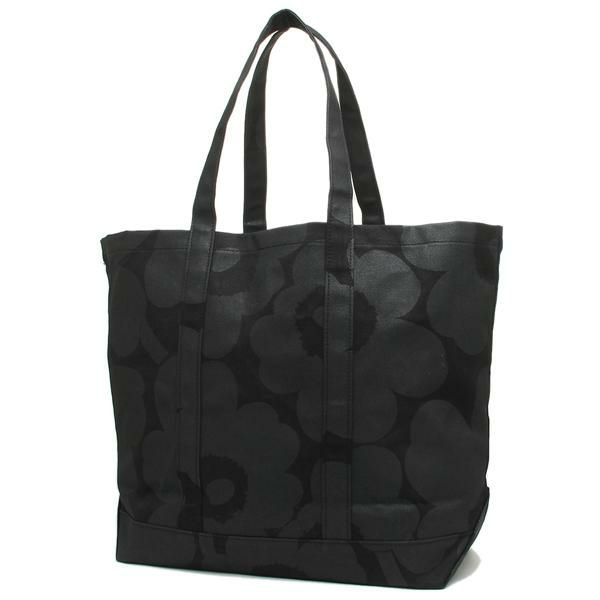 マリメッコ バッグ MARIMEKKO 047587 999 PERUSKASSI WX PIENI UNIKKO ペルスカッシ ピエニ ウニッコ レディース トートバッグ BLACK/BLACK 黒 詳細画像