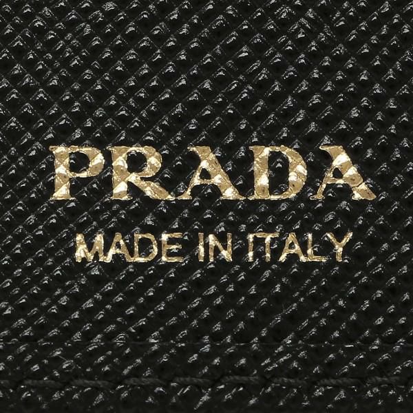 プラダ 財布 PRADA 1MV204 QHH 002 レディース 二つ折り財布 無地 NERO 黒 詳細画像