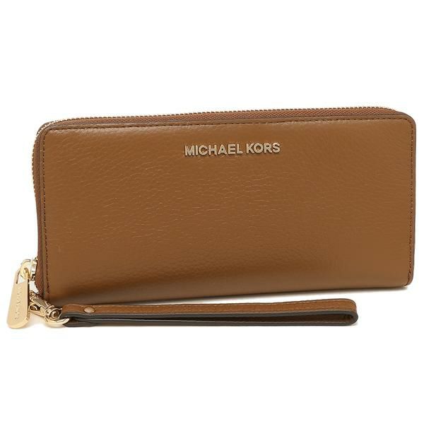 マイケルコース 財布 MICHAEL KORS 35T7GTVE7L JET SET TRAVEL TRAVEL CONTINENTAL レディース 長財布 無地 LUGGAGE 茶色