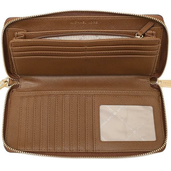 マイケルコース 財布 MICHAEL KORS 35T7GTVE7L JET SET TRAVEL TRAVEL CONTINENTAL レディース 長財布 無地 LUGGAGE 茶色 詳細画像