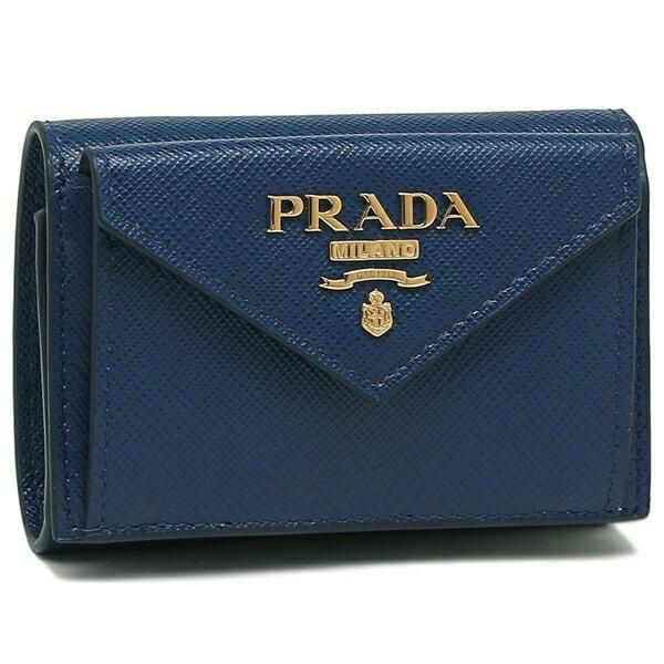プラダ 三つ折り財布 サフィアーノ ミニ財布 レディース PRADA 1MH021 QWA 詳細画像
