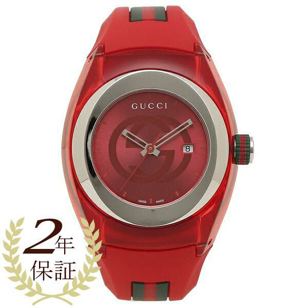 【2年保証】グッチ 時計 メンズ レディース シンク 36MM クォーツ レッド レッド GUCCI YA137303