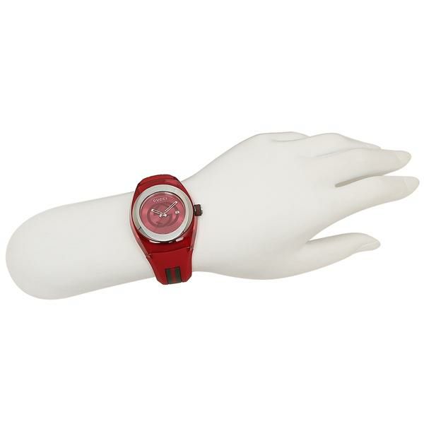 グッチ 時計 メンズ レディース シンク 36MM クォーツ レッド レッド GUCCI YA137303 詳細画像