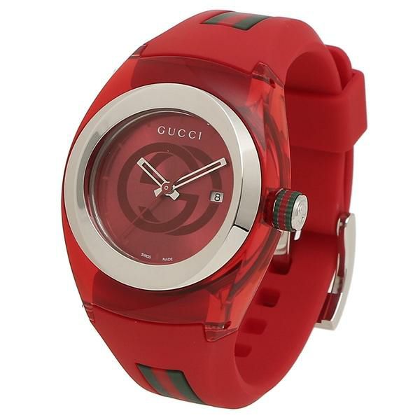 グッチ 時計 メンズ レディース シンク 36MM クォーツ レッド レッド GUCCI YA137303 詳細画像