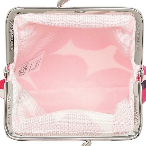 マリメッコ ポーチ MARIMEKKO 20310 001 MINI UNIKKO ウニッコ レディース花柄 WHITE/PINK 白 詳細画像