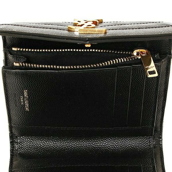 サンローラン YSL カサンドラ モノグラム 三つ折財布 ブラック 403943 sal-403943bow01100.jpg