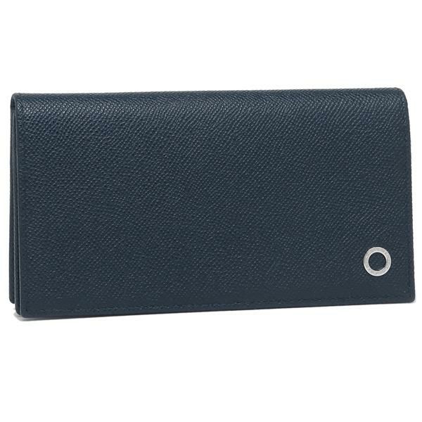 ブルガリ 財布 BVLGARI 283811 DSAP WALLETS YEN メンズ 長財布 無地 DENIM SAPPHIRE 紺