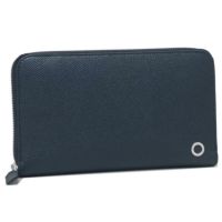ブルガリ 財布 BVLGARI 284231 DSAP WALLETS ZIP AROUND メンズ 長財布 無地 DENIM SAPPHIRE 紺