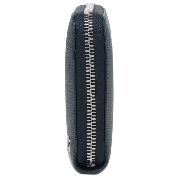 ブルガリ 財布 BVLGARI 284231 DSAP WALLETS ZIP AROUND メンズ 長財布 無地 DENIM SAPPHIRE 紺 詳細画像