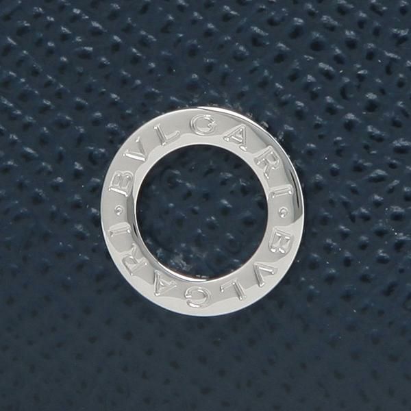 ブルガリ 財布 BVLGARI 284231 DSAP WALLETS ZIP AROUND メンズ 長財布 無地 DENIM SAPPHIRE 紺 詳細画像