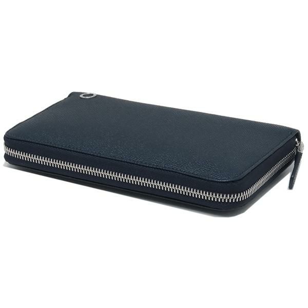 ブルガリ 財布 BVLGARI 284231 DSAP WALLETS ZIP AROUND メンズ 長財布 無地 DENIM SAPPHIRE 紺 詳細画像